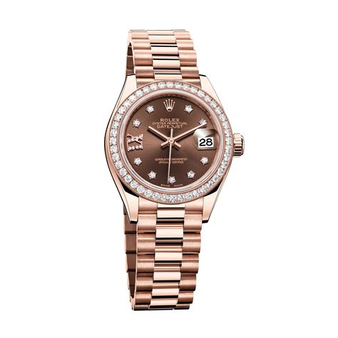 ladies rolex watch rose gold with diamonds|Rolex datejust lady everose gold.